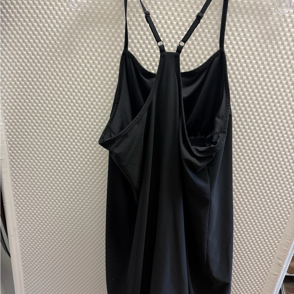 all in motion Black Racerback dress with Built-in Shelf bra - Picture 2 of 3